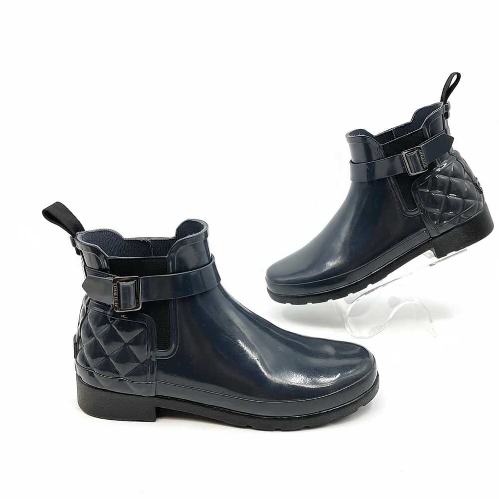 Hunter Black Rubber Bootie | Women’s Winter Boot 8
